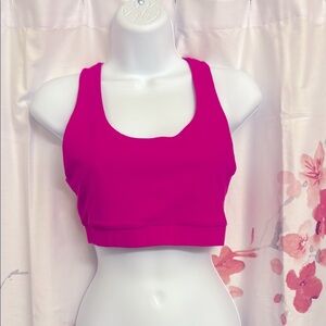 90 Degree By Reflex hot pink Sports Bra